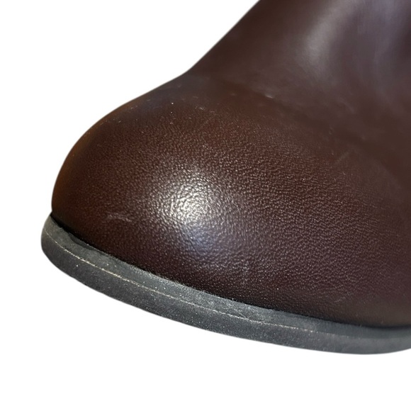 VIONIC 322 Kennedy Brown Leather Bootie Orthaheel Fall Winter 3" Heel sz 10 - Picture 5 of 8